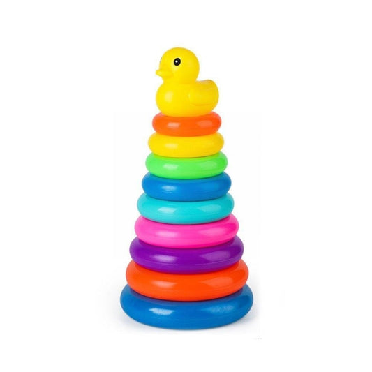 Rainbow Duck Stacking Ring Tower - My Store