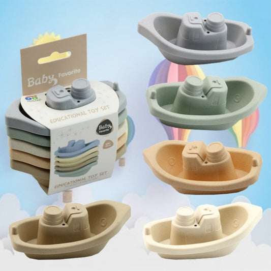 Stacking Boat Bath Toy Set - Fun and Educational for Babies - My Store
