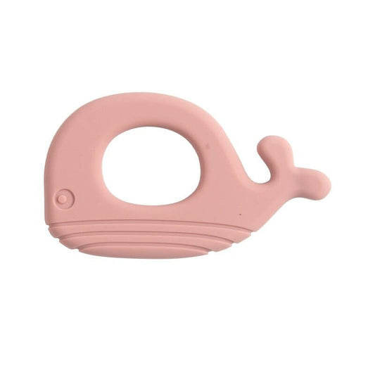 Whale-Shape Baby Soothing Silicone Teether - Food Grade, BPA Free, Tactile Training Toy - My Store